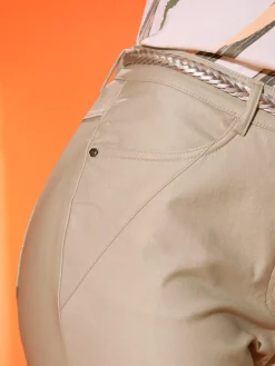 Pantalon effet enduit coupe féminine