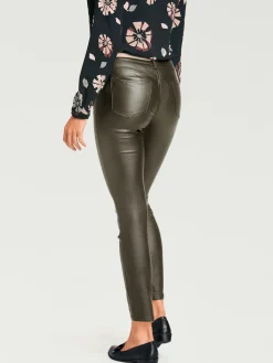 Pantalon effet ventre plat coupe skinny tendance