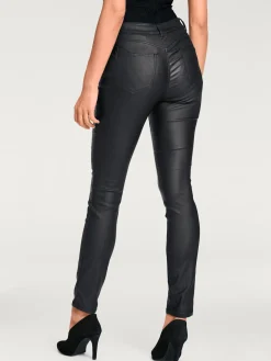 Pantalon effet ventre plat coupe skinny tendance