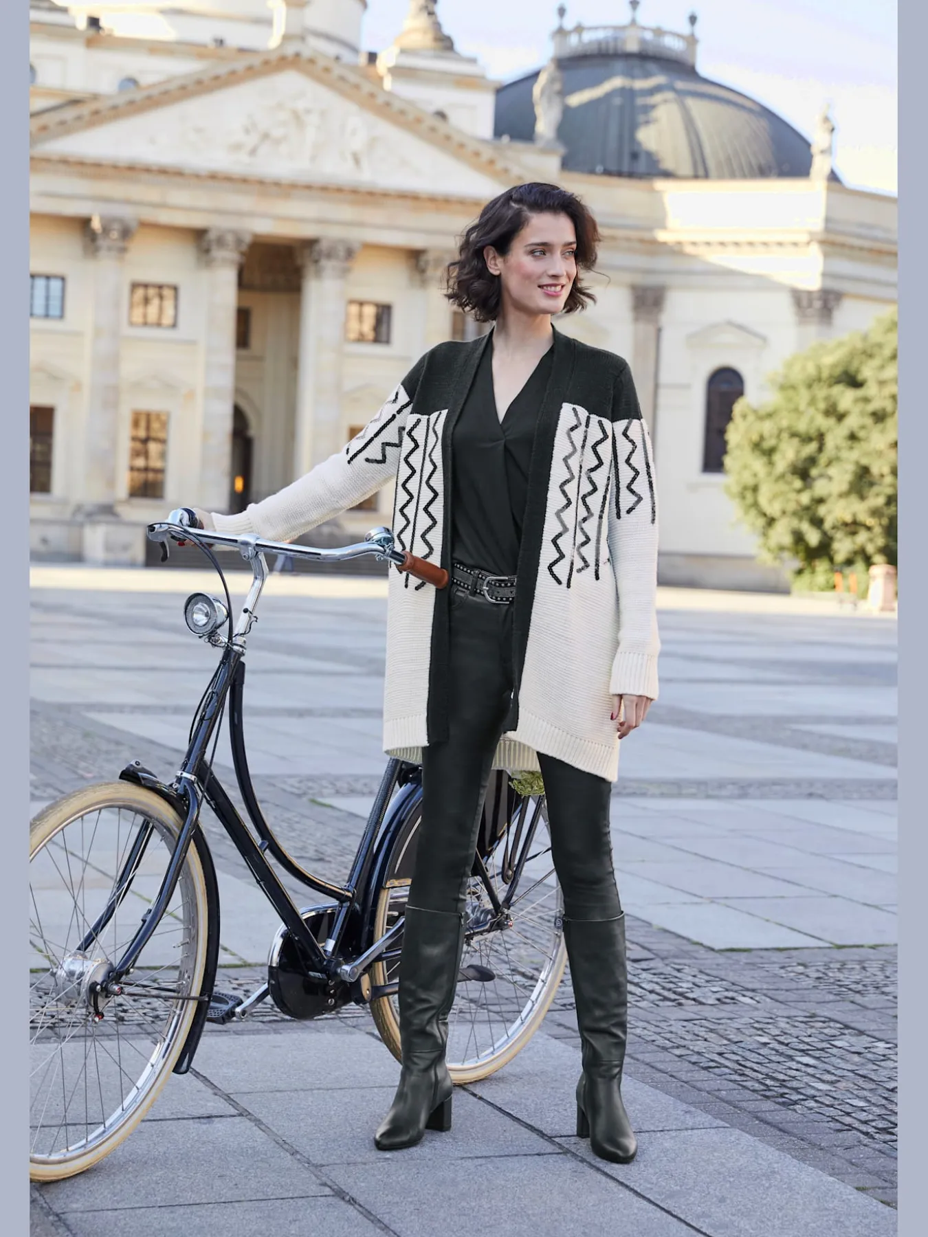 Pantalon effet ventre plat coupe skinny tendance
