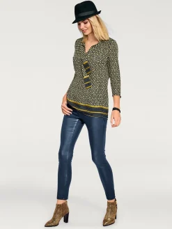 Pantalon effet ventre plat coupe skinny tendance