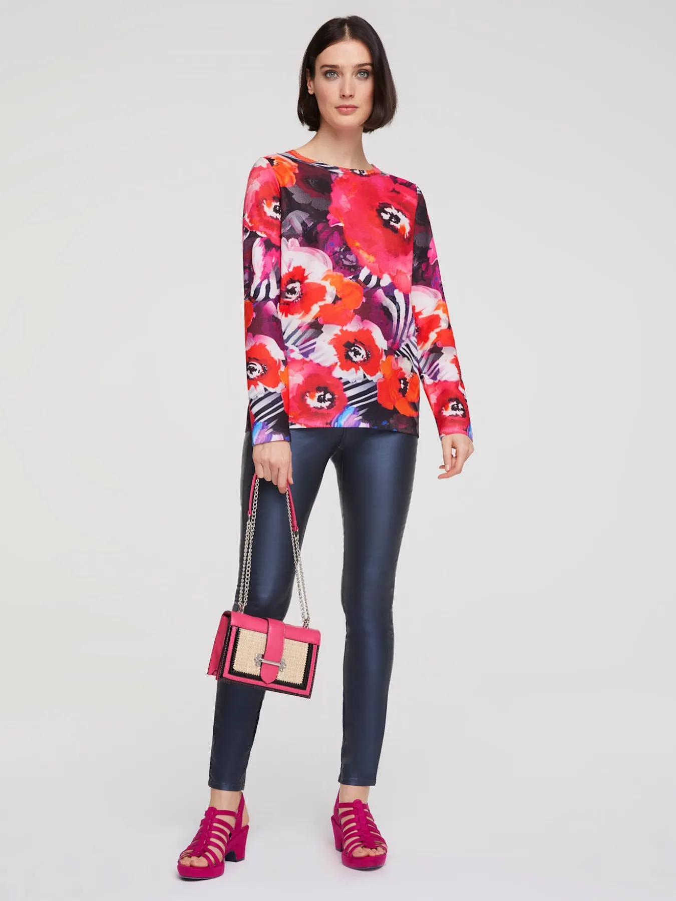 Pantalon effet ventre plat coupe skinny tendance