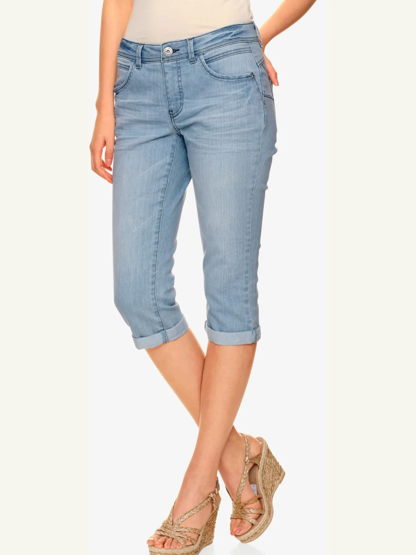 Pantalon effet ventre plat coupe skinny