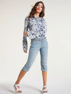 Pantalon effet ventre plat coupe skinny