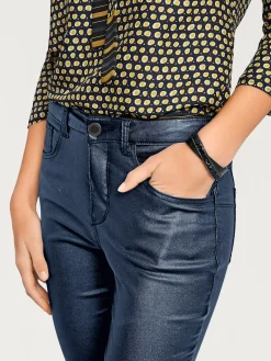 Pantalon effet ventre plat coupe skinny tendance