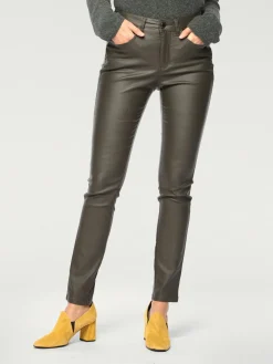 Pantalon effet ventre plat coupe skinny tendance