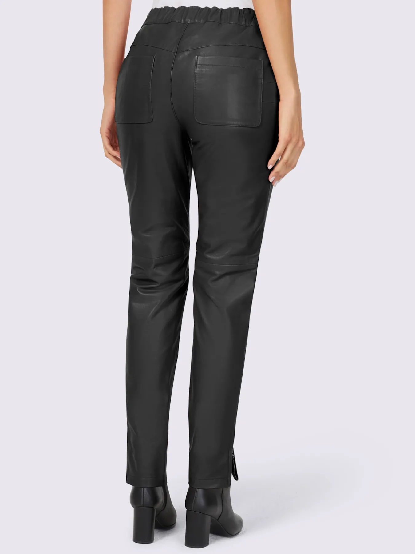 Pantalon en cuir cuir agneau nappa