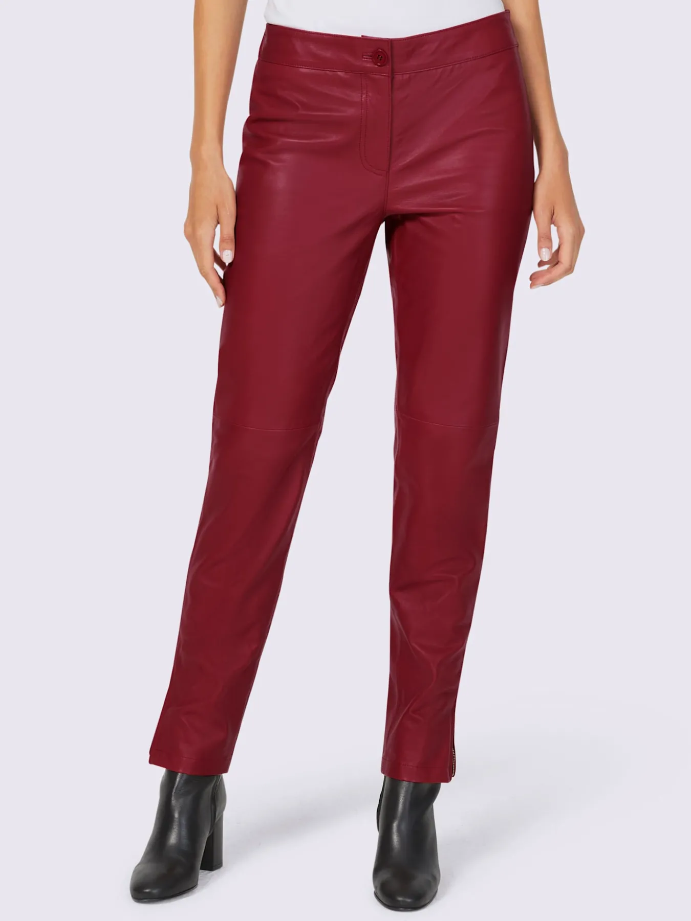 Pantalon en cuir cuir agneau nappa