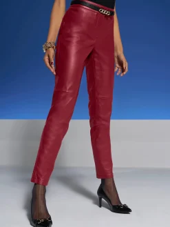 Pantalon en cuir cuir agneau nappa