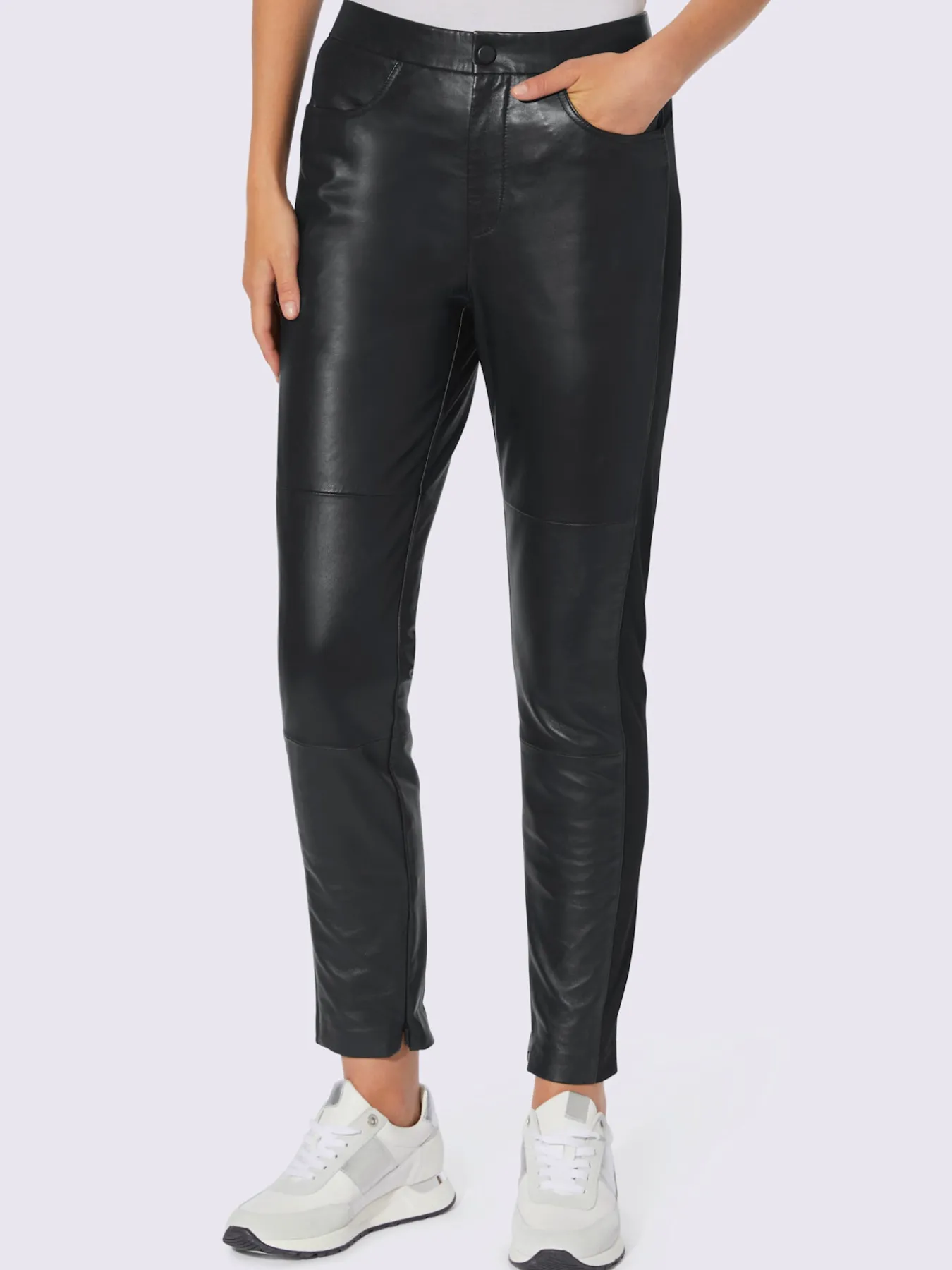 Pantalon en cuir cuir agneau nappa