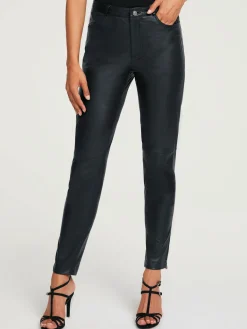 Pantalon en cuir cuir d'agneau souple