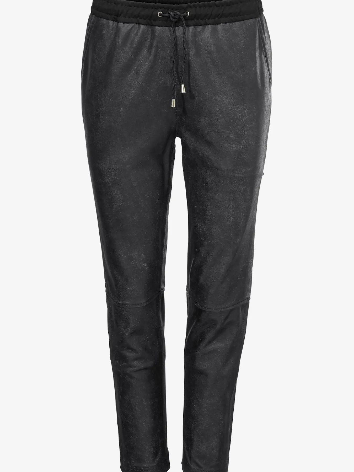 Pantalon en cuir forme jogging tendance