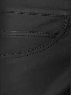 Pantalon en imitation cuir jegging affinant en synthétique
