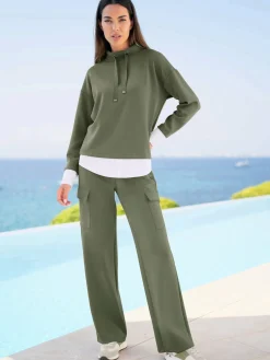 Pantalon en jersey ceinture élastique confortable