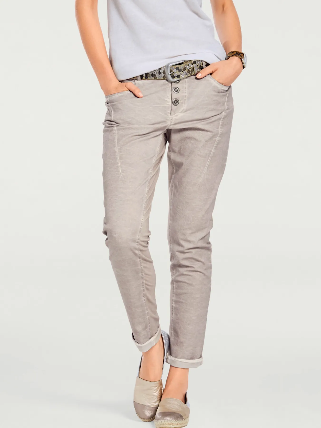 Pantalon en jersey coupe carotte