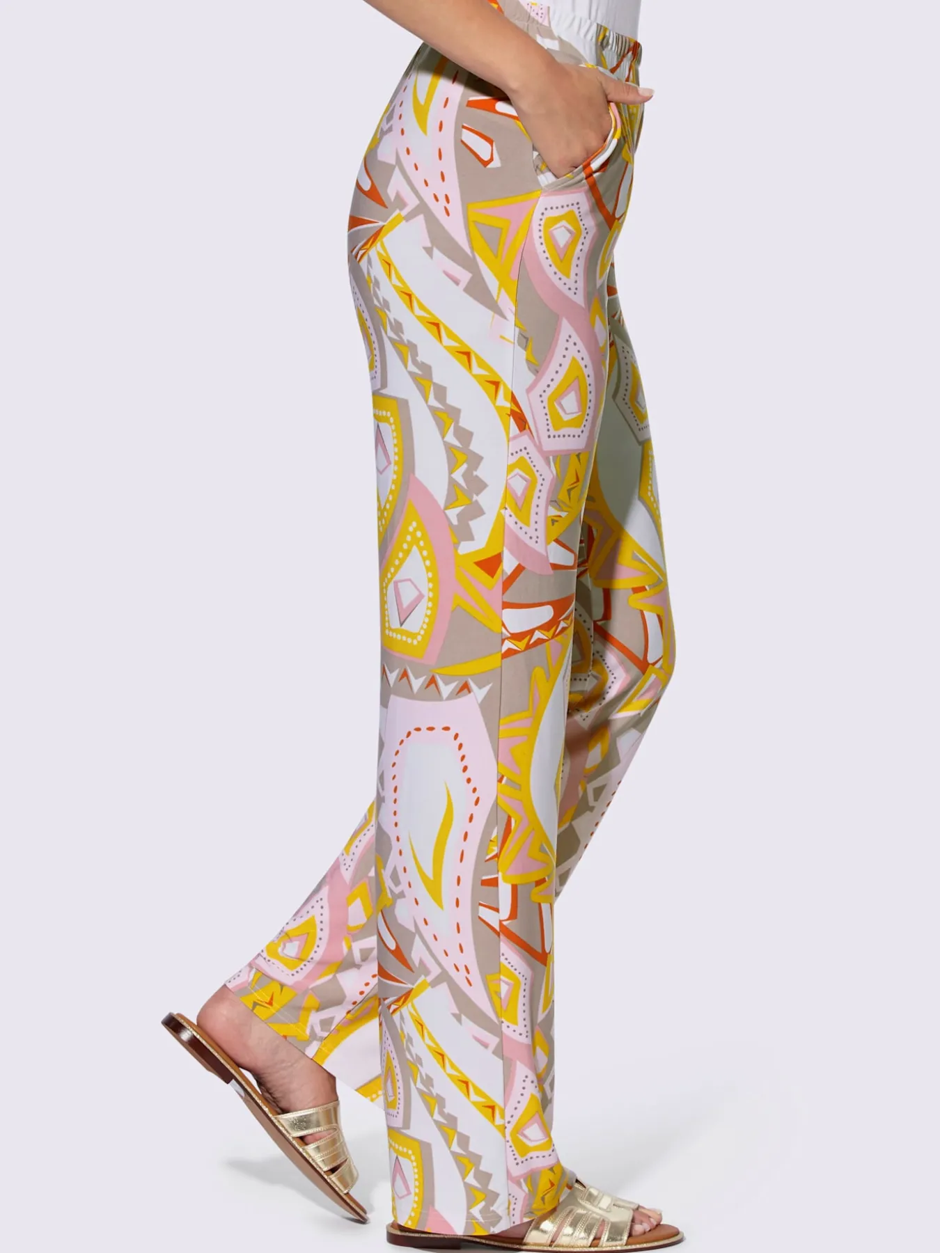 Pantalon en jersey imprimé mode