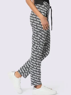 Pantalon en jersey jacquard en jersey tendance