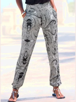 Pantalon en jersey léger avec ceinture élastique
