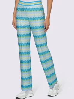 Pantalon en jersey motif structuré tendance
