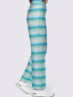 Pantalon en jersey motif structuré tendance