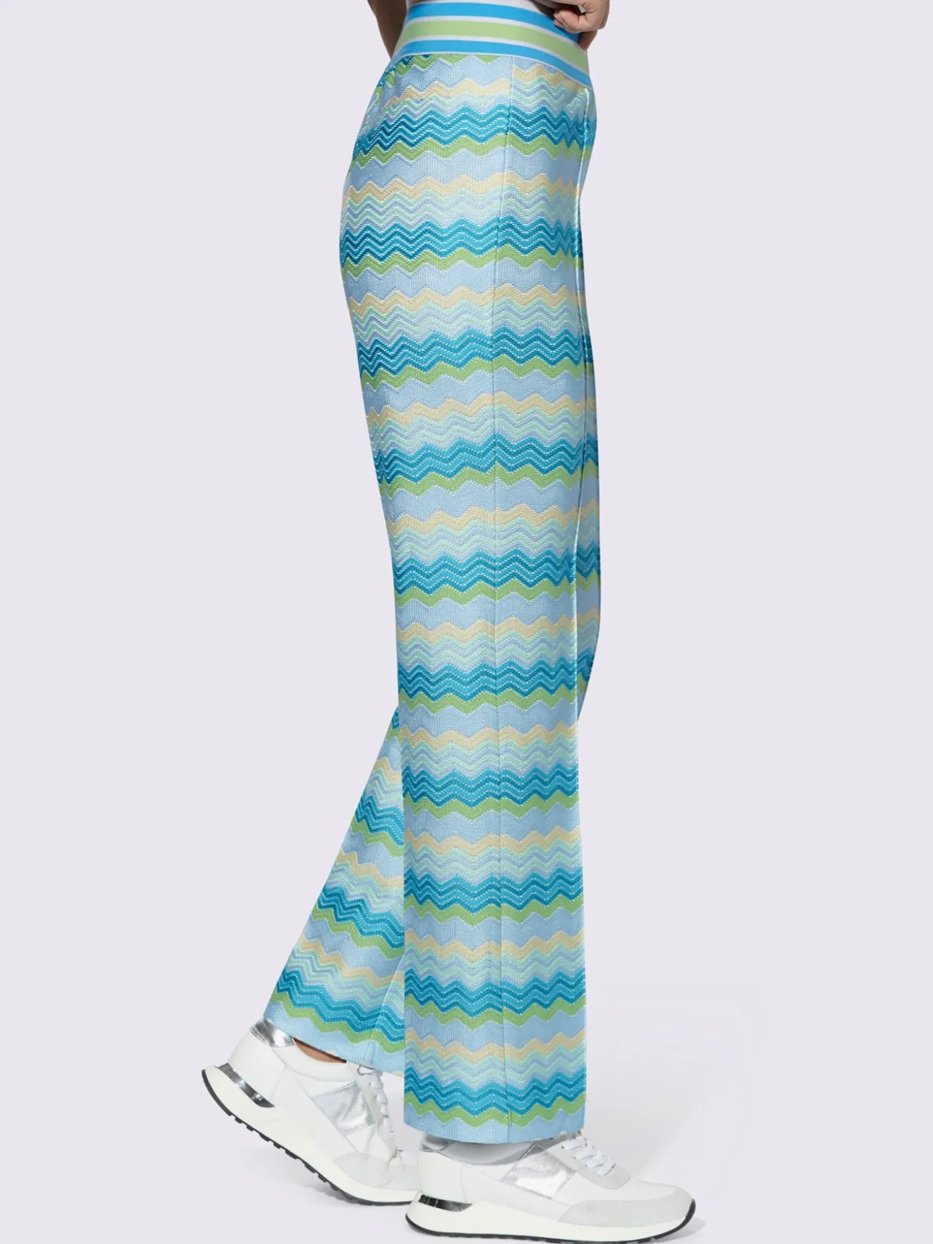 Pantalon en jersey motif structuré tendance