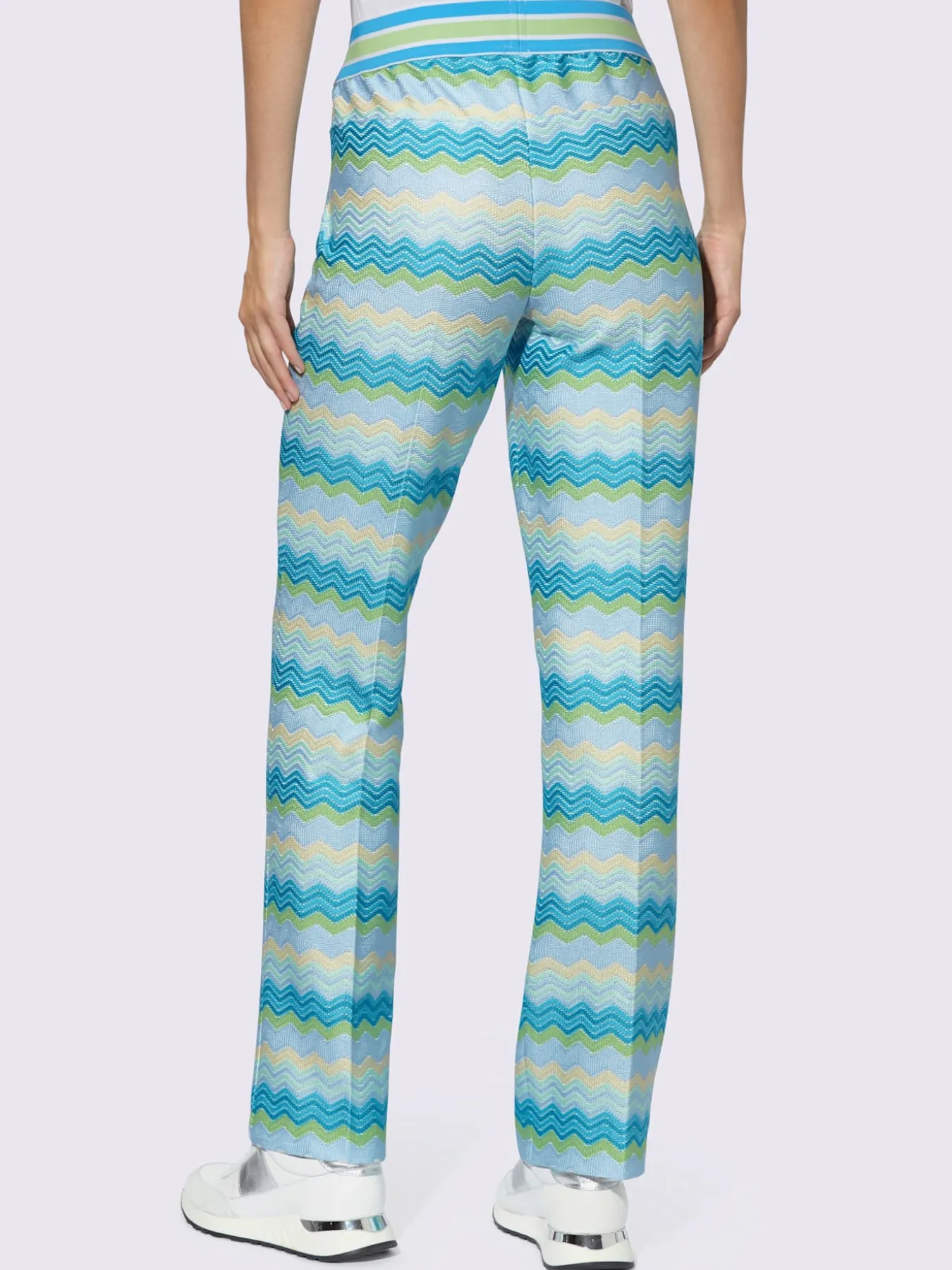 Pantalon en jersey motif structuré tendance