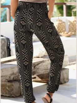 Pantalon en jersey pantalon de plage léger à la coupe décontractée