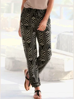 Pantalon en jersey pantalon de plage léger à la coupe décontractée