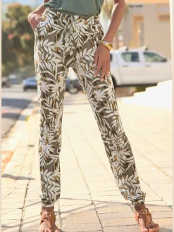 Pantalon en jersey pantalon de plage léger en viscose