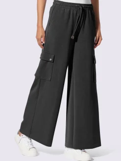 Pantalon en jersey poches cargo plaquées