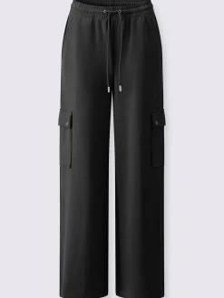 Pantalon en jersey poches cargo plaquées