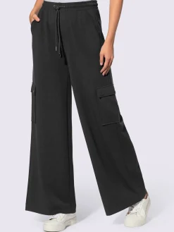 Pantalon en jersey poches cargo plaquées