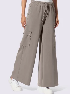Pantalon en jersey poches cargo plaquées