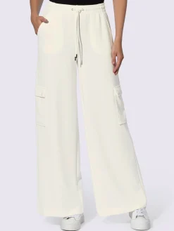 Pantalon en jersey poches cargo plaquées