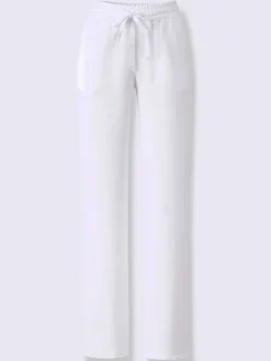 Pantalon en lin jambes larges mode