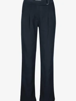 Pantalon en lin jambes larges