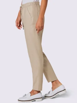 Pantalon en lin mélange viscose-lin estival