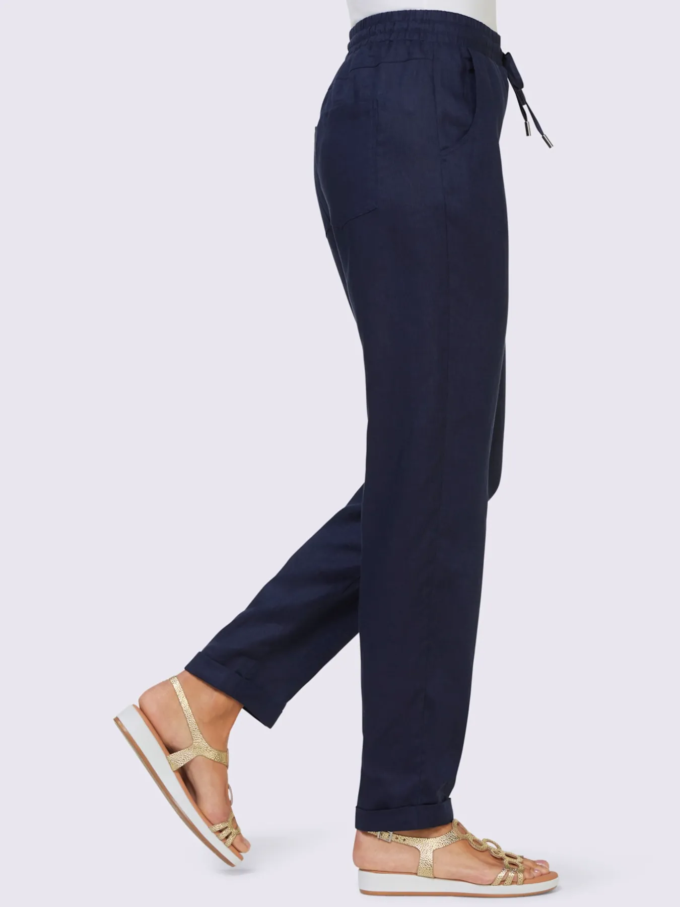 Pantalon en lin pur lin