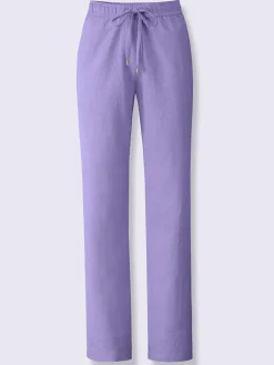 Pantalon en lin qualité tissée