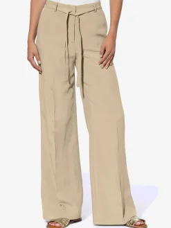 Pantalon en lin style marlène ample