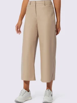 Pantalon en synthétique imitation cuir souple