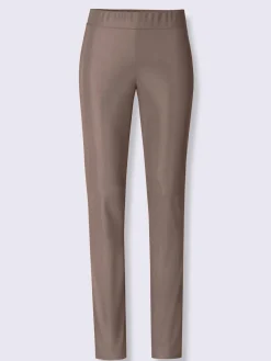 Pantalon en synthétique imitation cuir souple