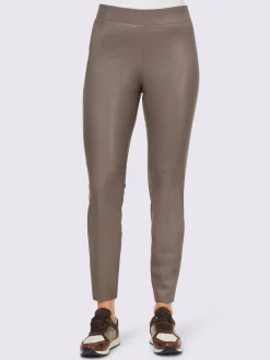 Pantalon en synthétique imitation cuir souple