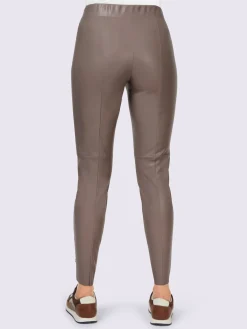 Pantalon en synthétique imitation cuir souple