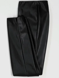 Pantalon en synthétique imitation cuir souple