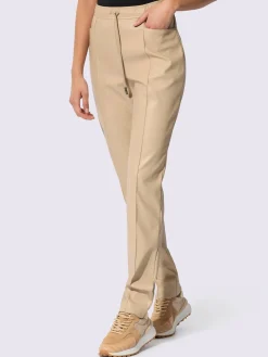 Pantalon en synthétique imitation cuir souple