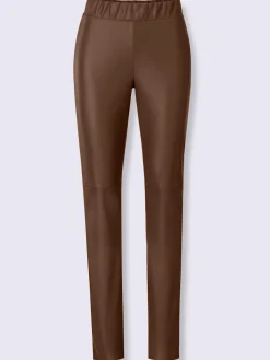 Pantalon en synthétique imitation cuir souple