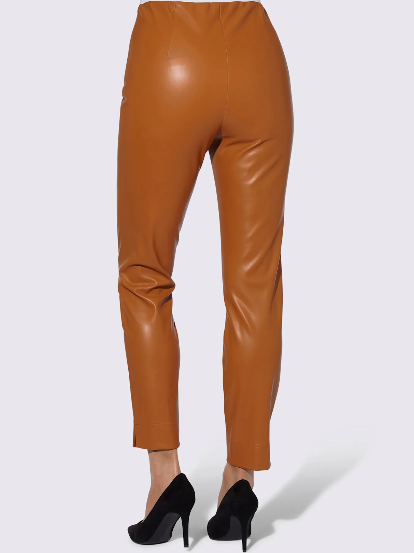 Pantalon en synthétique imitation cuir souple