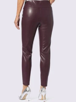 Pantalon en synthétique imitation cuir souple