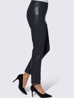 Pantalon en synthétique imitation cuir souple